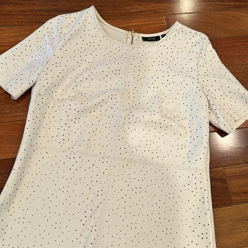 Faux leather shirt